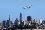 N2749U, Boeing 777-322ER at Fleet Week 2021, San Francisco Skyline, TAFD05_208