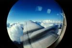 Lone Wing in Flight, Window, Embraer Bandeirante EMB-110, TAFV06P13_04