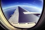 Window, Boeing 737-500 lone Wing in Flight, 30/05/1993, TAFV10P08_17