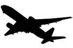 Boeing 777 Silhouette, logo, shape, TAFV16P08_13M