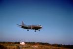 American Airlines AAL, CV-240, 240, flying, flight, airborne, landing, 1950s, TAFV19P05_15.0362