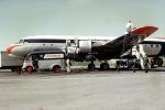 N34598, Douglas DC-6A, Northwest Airlines NWA, Service Van, Refueling, Ground Equipment, 1950s, TAFV25P01_15
