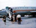 retro, boarding passengers, Mobile Stairs, purse, women, men, children, Old, Historic, Historical, Old-Time, Antique, Antiquated, Old-Fashion, Old-Fashioned, archive, nostalgic, nostalgia, Rampstairs, ramp, 1960s, TAFV41P08_01