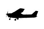 Cessna 172 silhouette, Cessna 172N, shape, logo, TAGV06P14_12M
