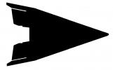X-20 Dyna-Soar silhouette top view, spaceplane, Delta Wing, Planform, TARD01_132