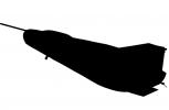 Northrop M2-F3, Lifting Body Silhouette, NASA, 803, shape, logo, TARV02P15_02M