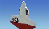 Lockheed XFV-1, experimental tailsitter prototype aircraft, VTOL, (pogo stick), TARV03P08_04C