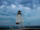 Charlevoix South Pier Lighthouse, Pine River, Lake Michigan, Great Lakes, Twilight, Dusk, Dawn, TLHD06_086