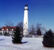 Wind Point Lighthouse, north of Racine, Wisconsin, Lake Michigan, Great Lakes, TLHV03P12_07B