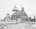 Sherwood Point Light House, Sturgeon Bay, Door County, Green Bay Peninsula, Wisconsin, Lake Michigan, Great Lake, Paintography, TLHV04P02_17B