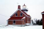 Sherwood Point Light House, Sturgeon Bay, Door County, Green Bay Peninsula, Wisconsin, Lake Michigan, Great Lakes, TLHV04P03_02