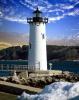 Portsmouth Harbor Lighthouse, New castle Island, New Hampshire, Atlantic Ocean, East Coast, Eastern Seaboard, Harbor, TLHV05P11_11C