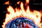 global warming, explosion, armagedon, armaggedon, armageddon, The World Ablaze, Burning Globe, flames, fire, circle, round, Climate Change, Earth, circular, TOPV03P01_16