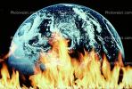 global warming, explosion, armagedon, armaggedon, armageddon, The World Ablaze, Burning Globe, flames, fire, circle, round, Climate Change, Earth, circular, TOPV03P01_17