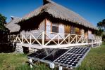 Photovoltaic Solar Cells, Thatched Roof House, home, dwelling unit, porch, Sod, TPSV01P06_10