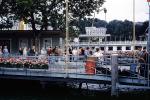 Pier, dock, flowers, Lake Geneva, 1950s, TSPV01P03_18