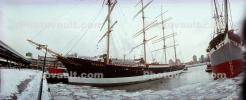 Peking Sailing Ship, Panorama, Wavertree, iron-hulled sailing ship, South Street Seaport museum, Manhattan, TSTV01P09_10