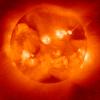 X-ray image of the sun, UHIV01P10_13