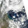 Sediment remained suspended in the waters off the Queensland coast of Australia in the wake of Tropical Cyclone Yasi. , UPCD01_016
