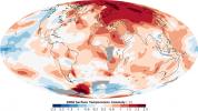 2008 Surface Temperature Anomaly, Worldwide measurements, 2008 compared to the 1950-1980 time period, world map, Climate Change, UPDD01_040