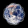 Globe, grid, atom, nuclear, fiber optic orbits, UPEV01P05_10B