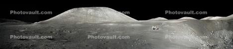 Panorama of the Taurus-Littrow valley on the moon, Apollo 17, USLD01_006