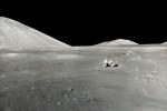 Panorama of the Taurus-Littrow valley on the moon, Apollo 17, USLD01_006B