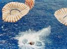 Apollo 15 splashdown, Capsule, Aug. 7, 1971, 330 miles north of Honolulu, Hawaii, Command Module, USLV01P06_06