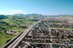 Interstate Highway I-680, Hills, Suburbia, San Ramon, California, 27 March 1984, VARV01P06_19.0898