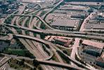Maze, Interstate Highway I-75, I-71, Maze, tangle, overpass, underpass, intersection, interchange, freeway, highway, exit, entry, Downtown Cincinnati, urban, VARV03P04_07B.0562
