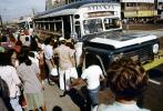 Passengers boarding a Bus, Crowds, Atianza, 1950s, VBSV01P02_02