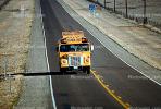 schoolbus head-on, Highway 118, Texas, VBSV02P08_01.0563
