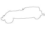 Excaliber, Convertible line drawing, outline, shape, VCCV04P15_08O