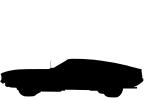fastback car silhouette, logo, automobile, shape, VCCV05P08_19M