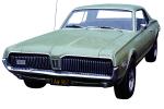Ford Mercury Cougar, automobile, photo-object, object, cut-out, cutout, grill, 1960s, VCCV06P02_02F