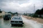 Land Rover, Rainy, Flooded Street, Road, Cars, vehicles, 1970s, VCRV01P05_14