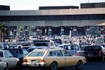 Cars, Traffic Jam, San Ysidro, Port of, Entry, California, United States, Mexico Border, Tijuana, VCRV03P12_16