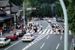 Crowded Streets, traffic light, cars, automobile, Vehicle, Sedan, City Street, crosswalk, VCRV07P03_19
