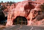Red Arch Road Tunnel, ear Bryce Canyon, Highway 12, Natural Bridge, Red Canyon, Panguitch, VCRV10P05_05.0567