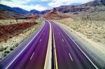 Interstate Highway I-15, dashed lines, Road, Roadway, Northwestern Arizona, vanishing point, VCRV11P03_01
