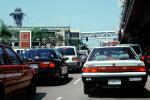 car, sedan, automobile, vehicle, congestion, traffic jam at LAX, VCRV14P05_08