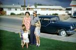 Pontiac Car, family, mother, father, children, suburbia, suburban, 1950s, VCRV21P11_11