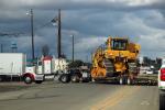 Oversize Load, Caterpillar Tractor, Firebaugh, Fresno County, VCTD02_197