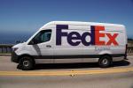 FedEx Panel Truck, Big Sur, PCH, Mercedes-Benz Van, VCTD03_046