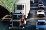 US Highway 101 northbound, Level F traffic, Peterbilt, Semi, Semi-trailer truck, VCTV01P04_16
