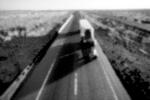 Interstate Highway I-40 looking west, Semi-trailer truck, Semi, VCTV02P07_18BBW