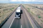 Interstate Highway I-40 looking west, Semi-trailer truck, Semi, VCTV02P08_06