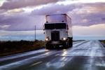 Kenworth, near Alamogordo, highway-54, Truck, Clouds, Rain, Semi-trailer truck, Semi, VCTV03P10_06B