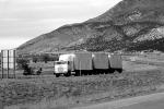 south of Salt Lake City, Interstate Highway I-15, Triple Trailer, Semi-trailer truck, Semi, Long Load, VCTV03P13_14BW