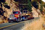 west of Paxton, north fork of the Feather River, flatbed trailer, Semi, VCTV04P02_06.0569